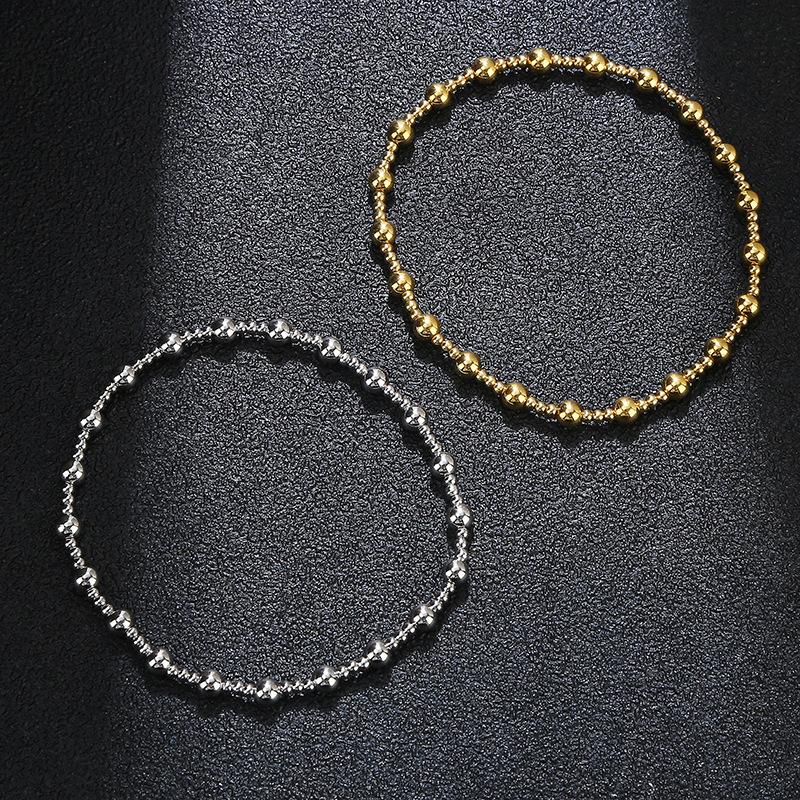 supply amz metal stainless steel jewelry women's bracelet cssic mini high quality waterproof 18k gold estic bracelet Application Scenario