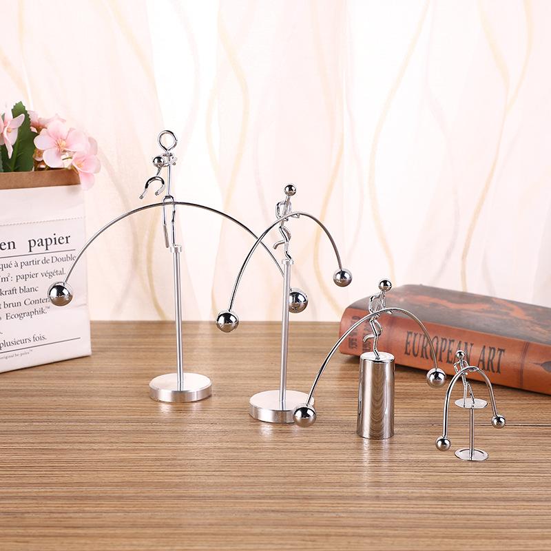 creative balance swing metal tumbler iron man decoration activity gift student graduation gift children's day birthday gift
