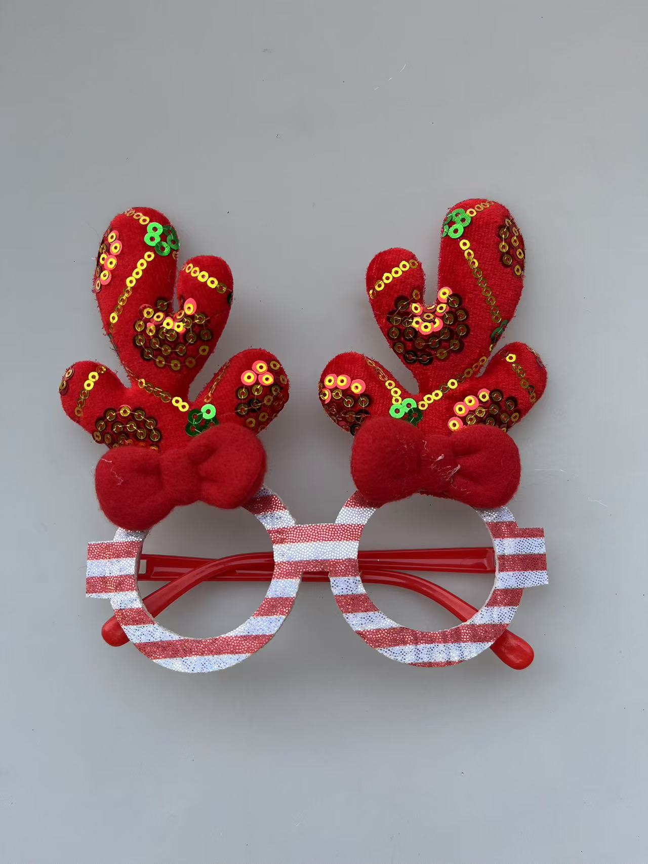 Christmas spectacle frames, female reindeer funny gift spectacle frames wholesale, Christmas student costume gifts, party decoration mirrors details Picture