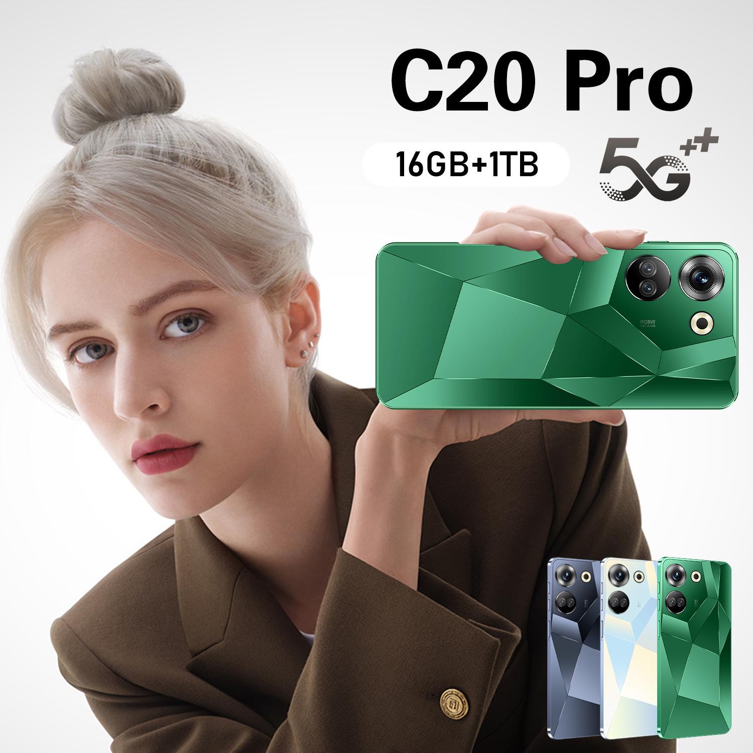 ozon hot piercing large screen c20pro cross-border mobile phone 3+64g android 13 smartphone foreign trade factory wholesale