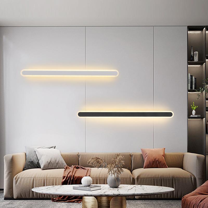 led minimalist strip wall lamp living room television background wall wall lamp modern minimalist bedside bedroom stairs ambience light