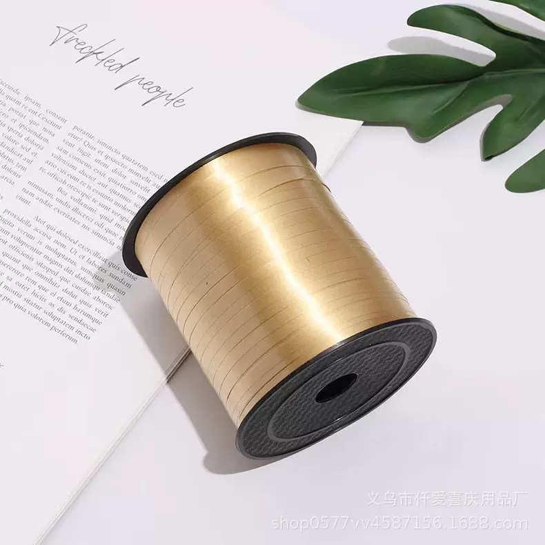 Source factory 500-yard smooth ribbons, wedding supplies, large rolls of colorful balloon ribbons, festival party decoration ribbons Application Scenario