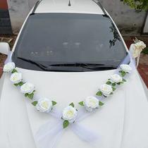wedding car decoration car head flower wedding supplies wedding main wedding car layout creative simulation wedding flower fleet decorations