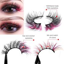 Popular European and American imitation mink hair, colored fake eyelashes, fried eyelashes, simulated dense eyelashes,