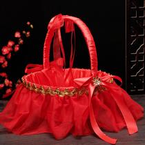 wedding flower basket wedding flower basket chinese petal basket bed decoration wedding supplies bridesmaid wedding basket