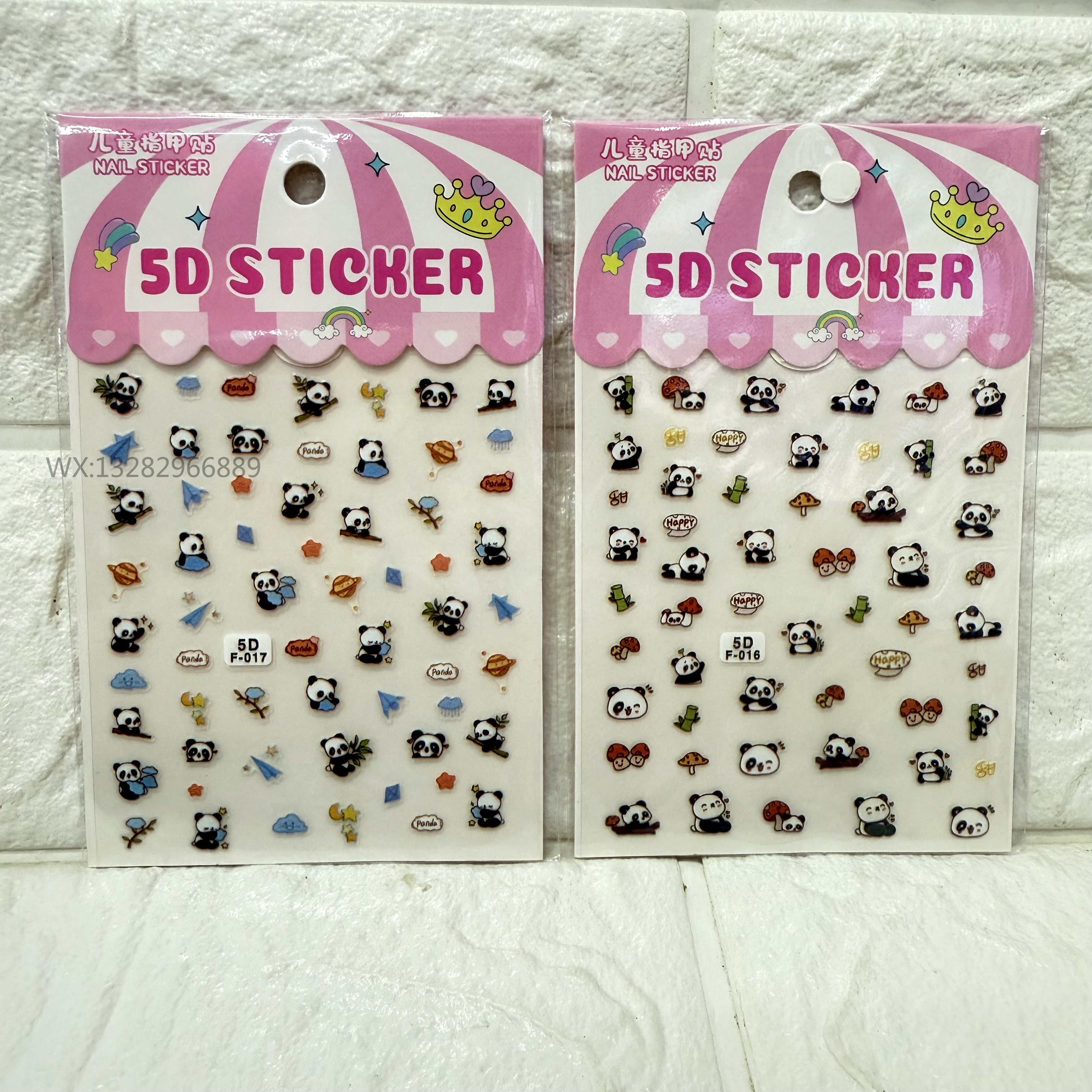 5D cartoon nail stickers, cartoon fruit cute embossed nail stickers, three-dimensional nail stickers pic 5