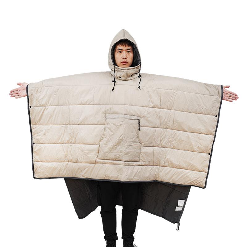 wearable cloak adult sleeping bag outdoor tourist mountaineering camping sleeping bag ultra-light down cotton thickened dirty proof sleeping bag