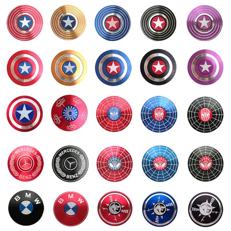 new captain america fingertip gyro creative aluminum alloy metal gift gyro pressure reduction toy stall supply