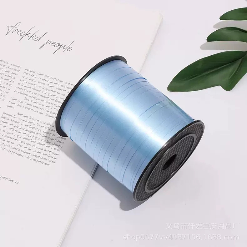 Source factory 500-yard smooth ribbons, wedding supplies, large rolls of colorful balloon ribbons, festival party decoration ribbons details Picture