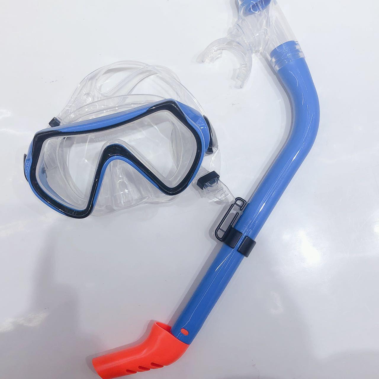 diving suit kids swimming swimming goggles with breathing tube silicone large frame comfortable multicolor