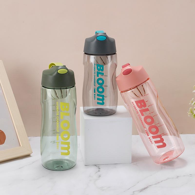 sports cup student summer portable internet celebrity fitness cup plastic cup tumbler printed logo cup wholesale