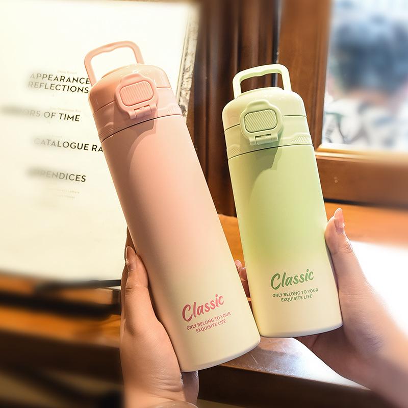 dimei gradient creative thermal mug 304 stainless steel new good-looking portable tumbler trending girl water cup