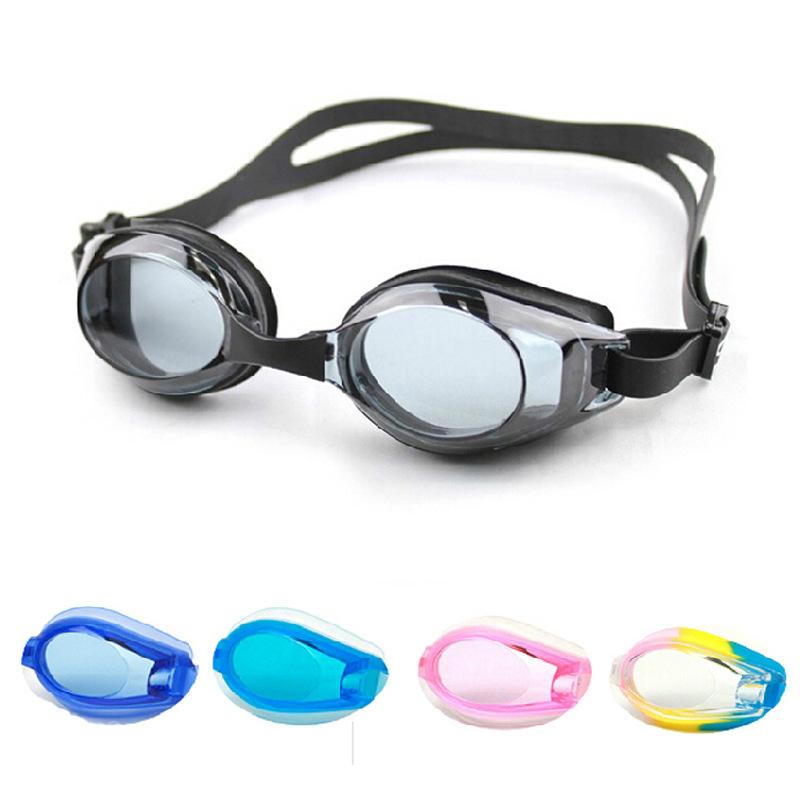 boxed waterproof anti-fog swimming goggles unisex swimming goggles plain swimming goggles adjustable multi-color optional wholesale