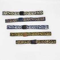 factory direct outdoor belt imitation nylon leopard print plastic buckle non-metal belt outdoor belt buckle belt