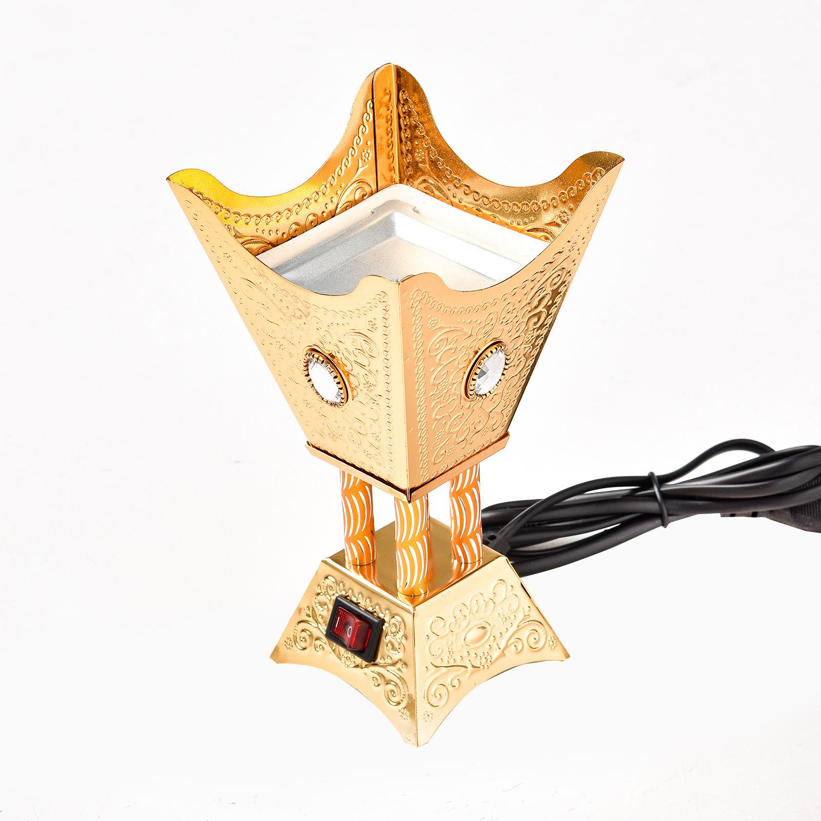 Exclusive for Cross-Border Plug-in Middle East Incense Burner Creative Southeast Asia Sandalwood Stove Metal Arabic Incense Burner Incense Burner