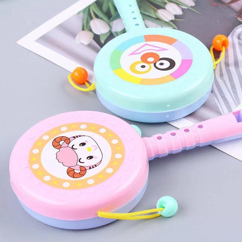 infant rattle biteable 1 year old newborn baby hand swinging tambourine comfort coax rattle stick toys wholesale