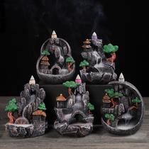 backflow incense burner resin home indoor swing incense burner new retro creative backflow decoration cross-border factory delivery