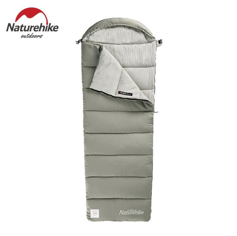 Naturehike Naturehike Envelope Hooded Cotton Sleeping Bag Washable Splicing Double-Person Tent Camping Portable Sleeping Bag