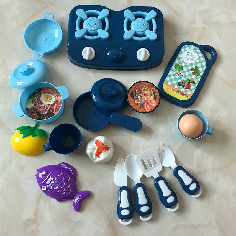 Children's Educational Toys Infant Variety Kitchen Simulation Tableware Set Role Play House Toys Factory Direct Sales