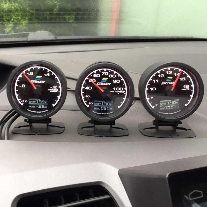 foreign trade hot sale car modification instrument racing meter water temperature speed oil temperature oil pressure voltage exhaust temperature turbine pressure gauge