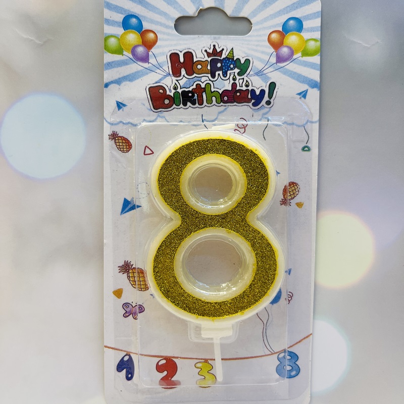 Golden dot digital candle cake decoration plug-in, birthday candle dessert counter baking decoration, birthday small candle, scented candle, scented candle, birthday candle, scented candle, scented craft candle, Christmas candle Specification image