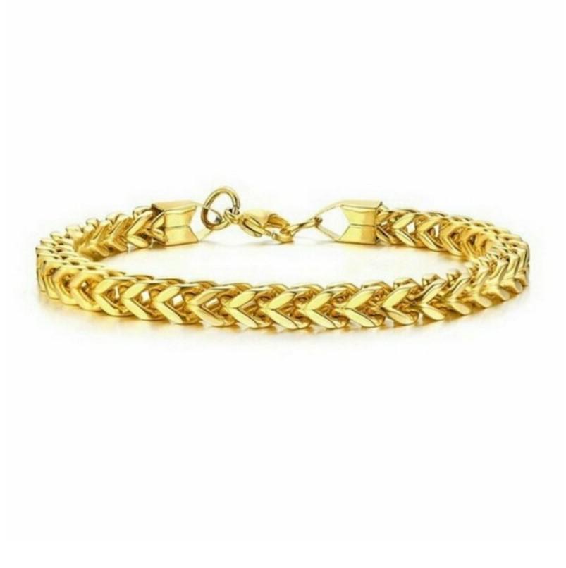 european and american new stainless steel jewelry personalized gift three colors optional men's personalized charm bracelet Application Scenario