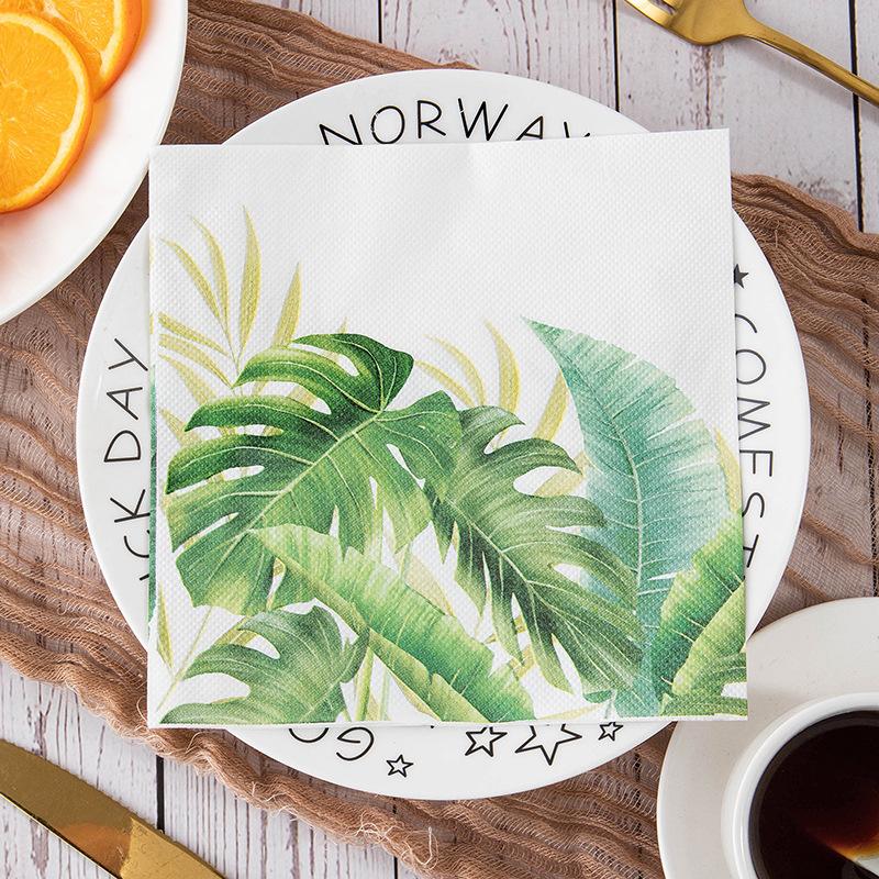 factory direct sales party printing tissue napkin party fancy paper flowers and plants wholesale restaurant can print logo