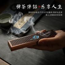 Metal Ebony Incense Box Incense Box Auspicious Cloud Zen Incense Burner Hollow Sandalwood Incense Box Gift Incense Incense Inserted Incense Burner Ornaments