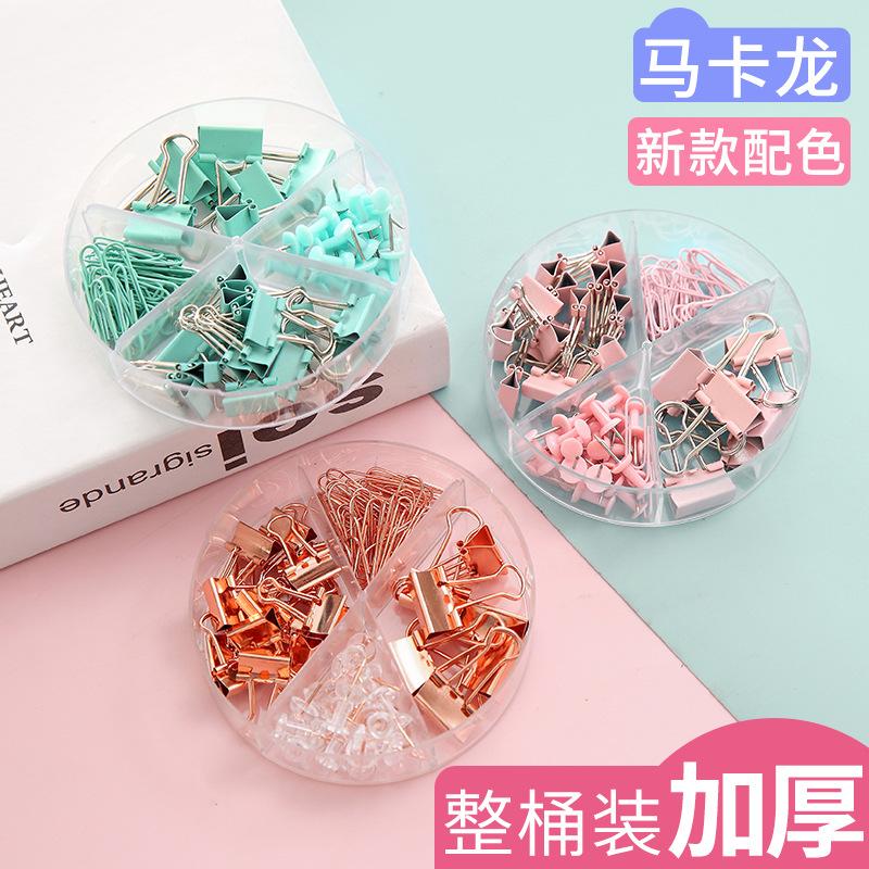 south korea long tail clip suit office office supplies student cute paper clip push pin clip document folder