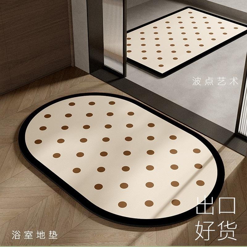 french advanced bathroom toilet entrance door mat toilet toilet door non-slip absorbent diatom ooze carpet