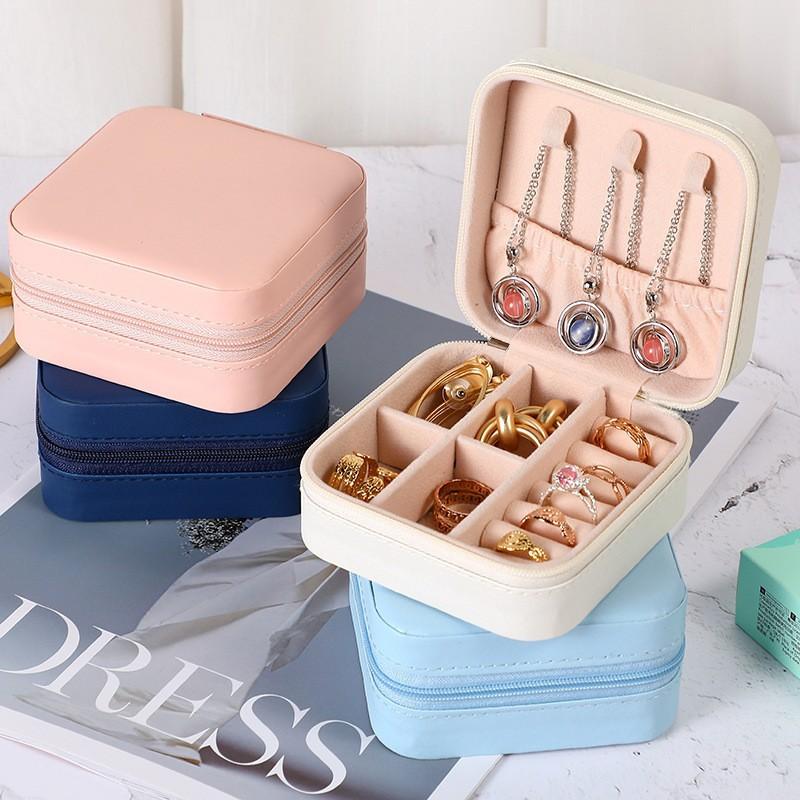 Portable Accessories Jewellery Storage Box Earrings Ear Stud Necklace Ring Jewelry Box Jewelry Storage Jewelry Box