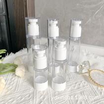 in stock pump travel bottle travel plastic lotion spray essence pure dew vacuum flask portable press cosmetic bottle
