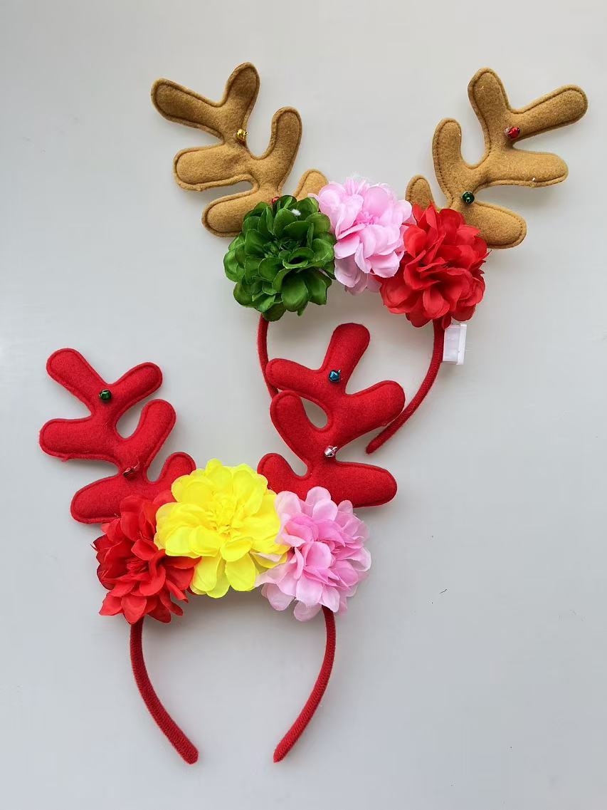 Christmas headwear and hair band accessories, cute reindeer Christmas tree, antler headwear and hair accessories, Christmas children's festival decorations 5 Specification image