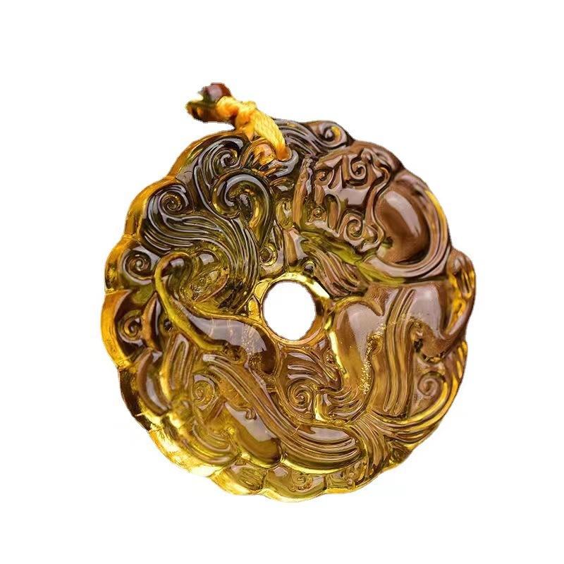 pi xiu pendant imitation jade safety buckle pendant chinese style pendant jewelry ornament wholesale