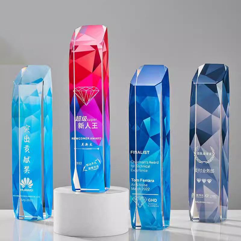 trophy crystal cube making creative medal lettering k9 crystal trophy company annual meeting award souvenir making