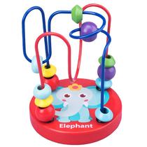 mini cartoon animal small bead-stringing toy 0.18 wooden toys 1-4 years old early education educational children's toys stall supply
