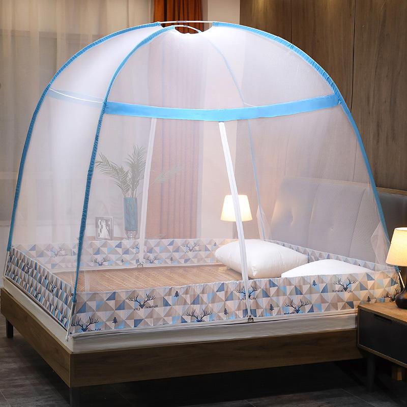 mongolian bag mosquito net installation-free household double door children's mosquito nets wholesale foldable mosquito net dormitory mosquito nets