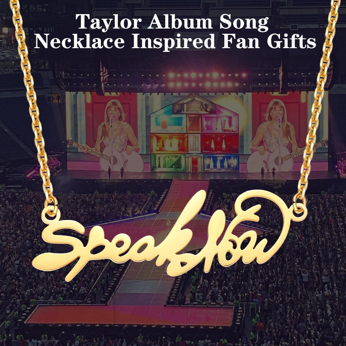 europe and america cross border taylor taylor necklace swifte full album necklace stainless steel jewelry for fans concert