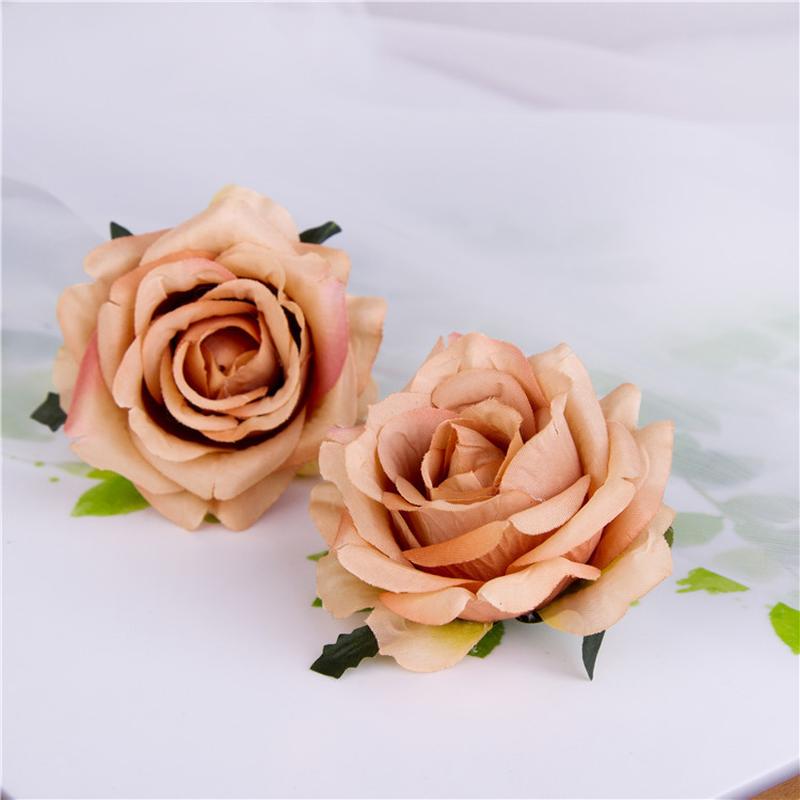 european-style small rose flower wedding flower wall flower arrangement raw silk rose corsage head flower rose handmade flowers box decoration