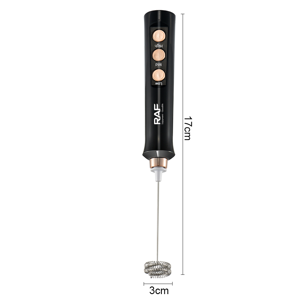 RAF euro calibre recargable mezclador de mano eléctrico single stick batido huevo mezclador hogar multifuncional Item Picture