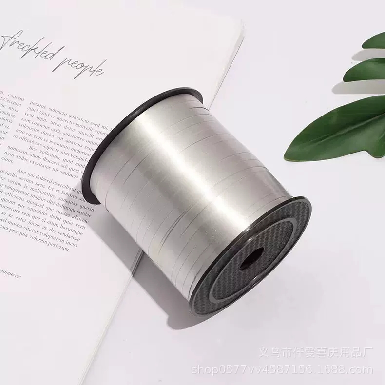 Source factory 500-yard smooth ribbons, wedding supplies, large rolls of colorful balloon ribbons, festival party decoration ribbons Specification image