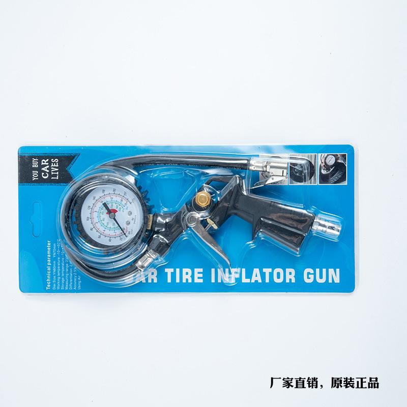 tire pressure gauge barometer high precision with inflatable car tire pressure monitor digital display tire pressure gauge inflation inflating gun