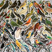 Retro Birds 60 Pieces Lovely Birds Animal Journal Stiers Luggage Refrigerator Stiers