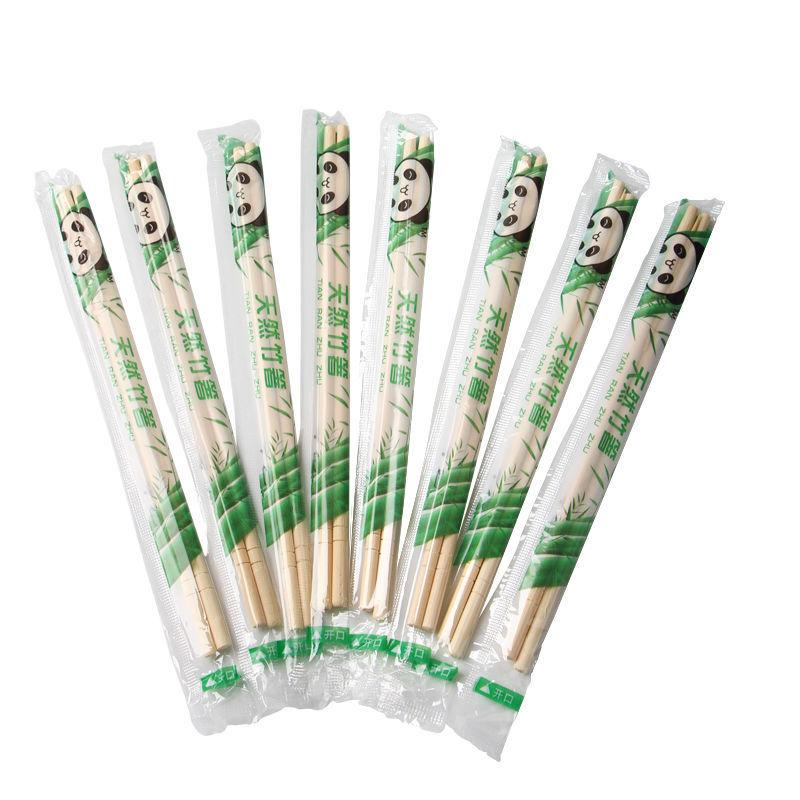 disposable chopsticks wholesale fast food takeaway commercial tableware sanitary panda roundheaded chopsticks convenient toothpick chopsticks bamboo chopsticks free shipping Item Picture