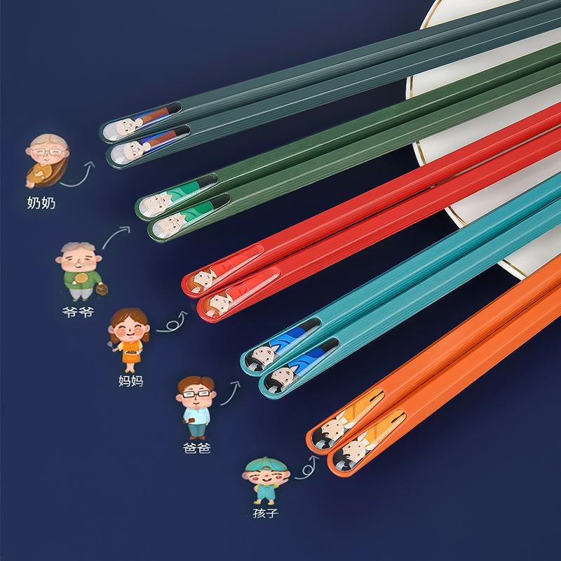 tiktok kuaishou internet celebrity live broadcast with goods jinfu alloy chopsticks home group purchase kuaizi wholesale hotel chopsticks Application Scenario