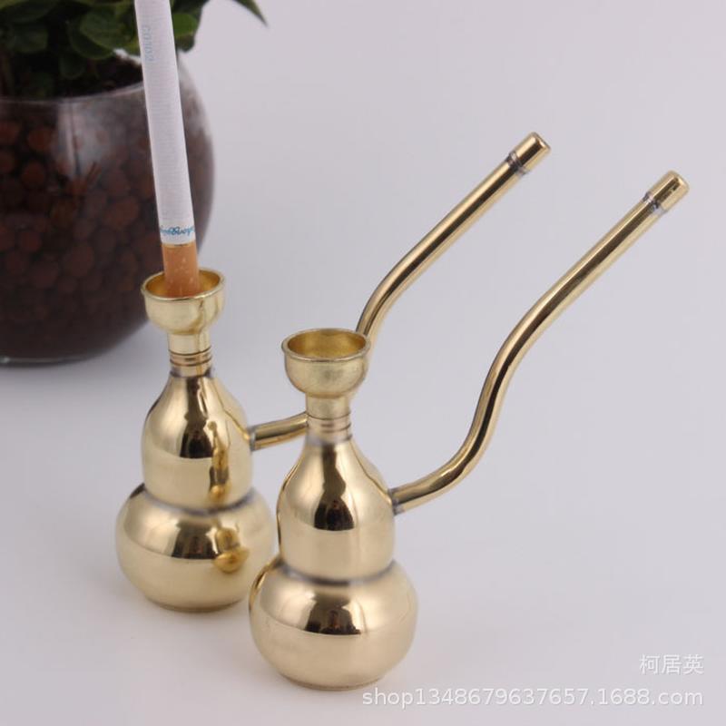 gourd brass color metal hookah dual-purpose hookah cigarette hookah tool wire