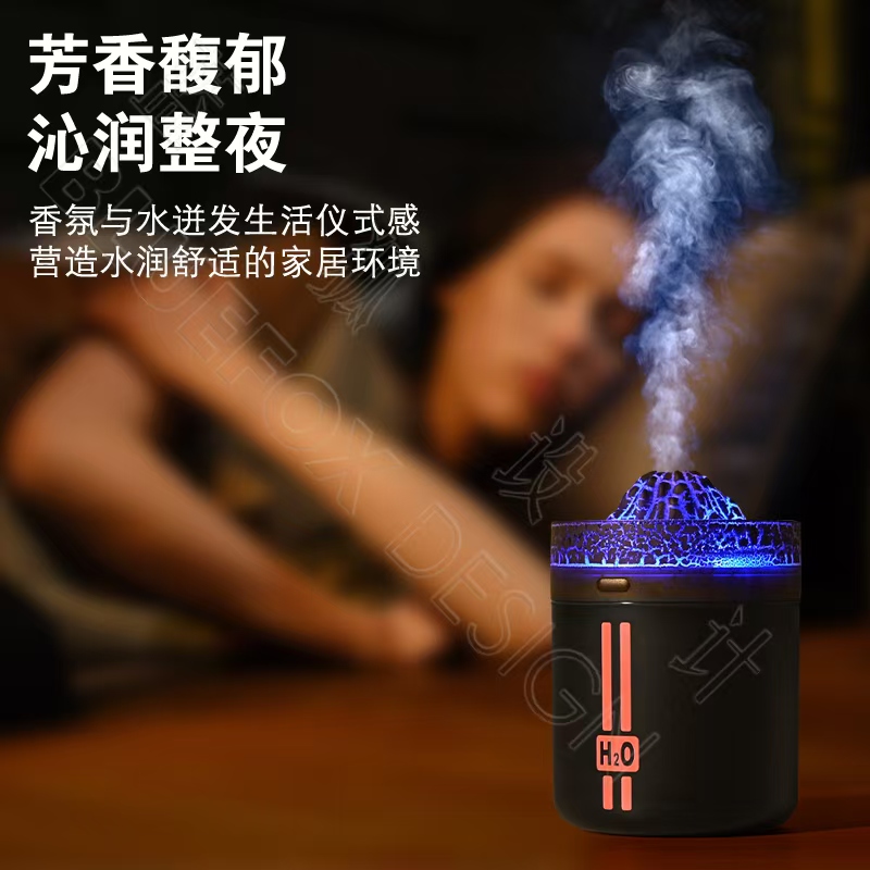 新款加湿器七彩灯光细节图