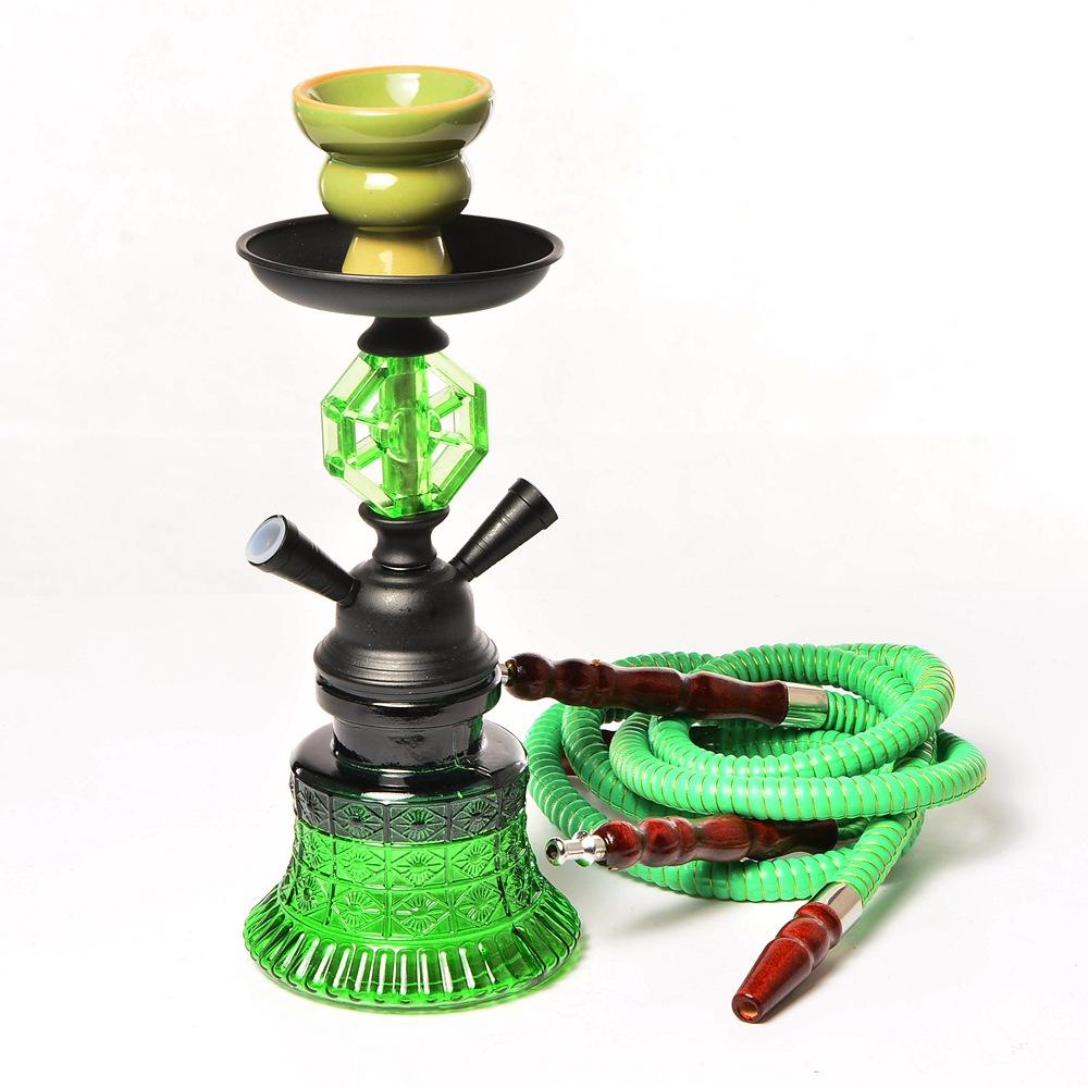 cross-border supply hookah factory arabic hookah set double tube glass hookah accessories hookah