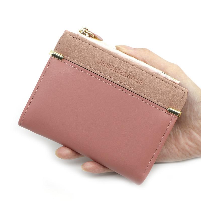 Short Women's Zip Wallet Simple and Elegant Coin Purse Women's Wallet Wallet ID Clutch