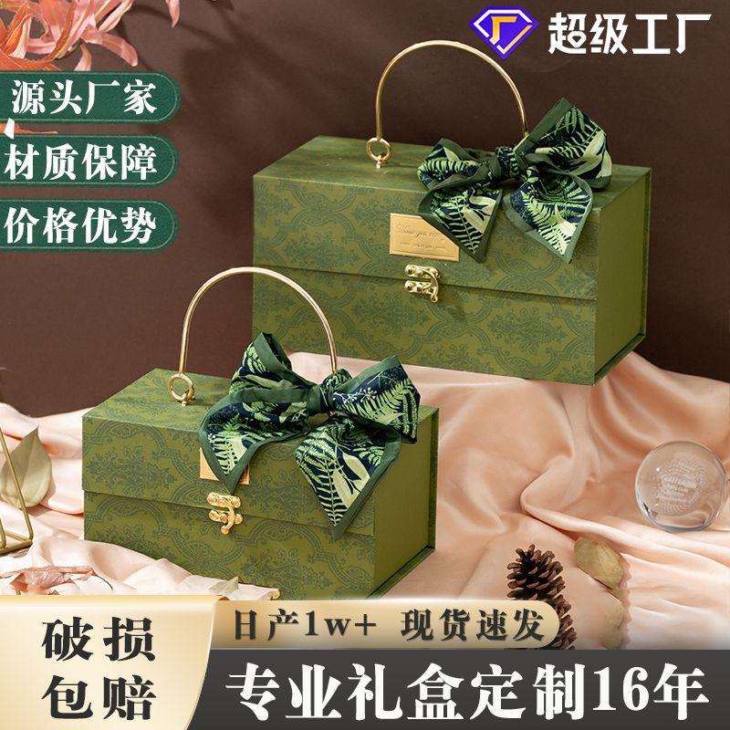 new year gift box box vintage portable gift box ancient style wedding bridesmaid hand gift new year goods gift packing box